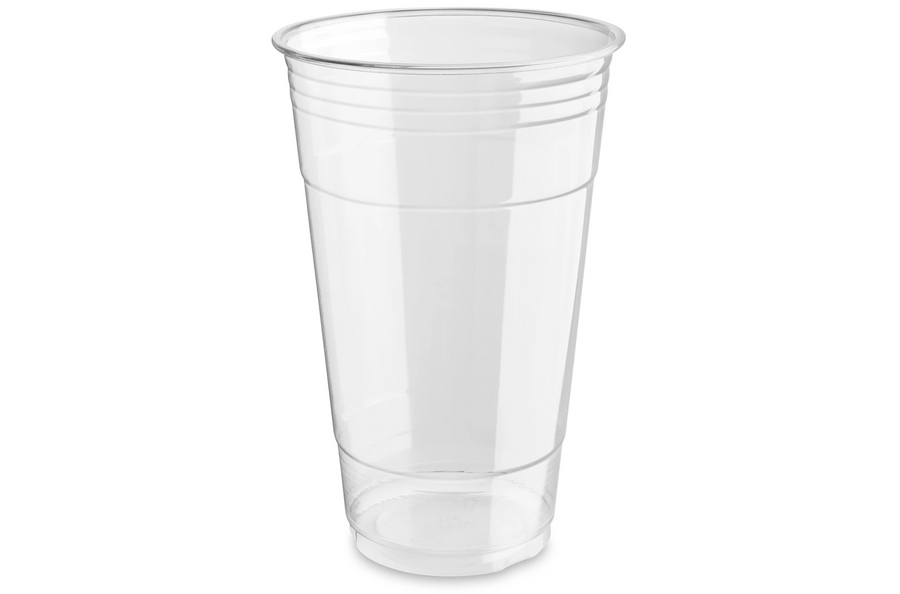 24oz PET Clear Plastic Drinking Cup with Dome Lids - 1000 Count