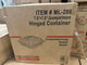 ML-96 Hinged Container 7.6"x7.6" 3 Compartments 150 Count Heavy Duty