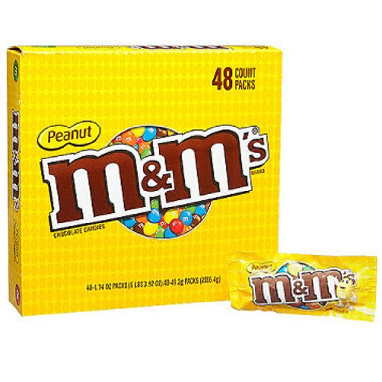 M&M's - Peanut Candy - 48 ct