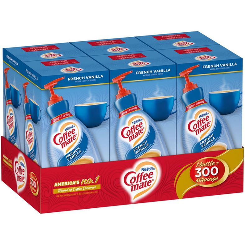 Coffee Mate - French Vanilla Creamer w/pump - 6x1.5 ltr