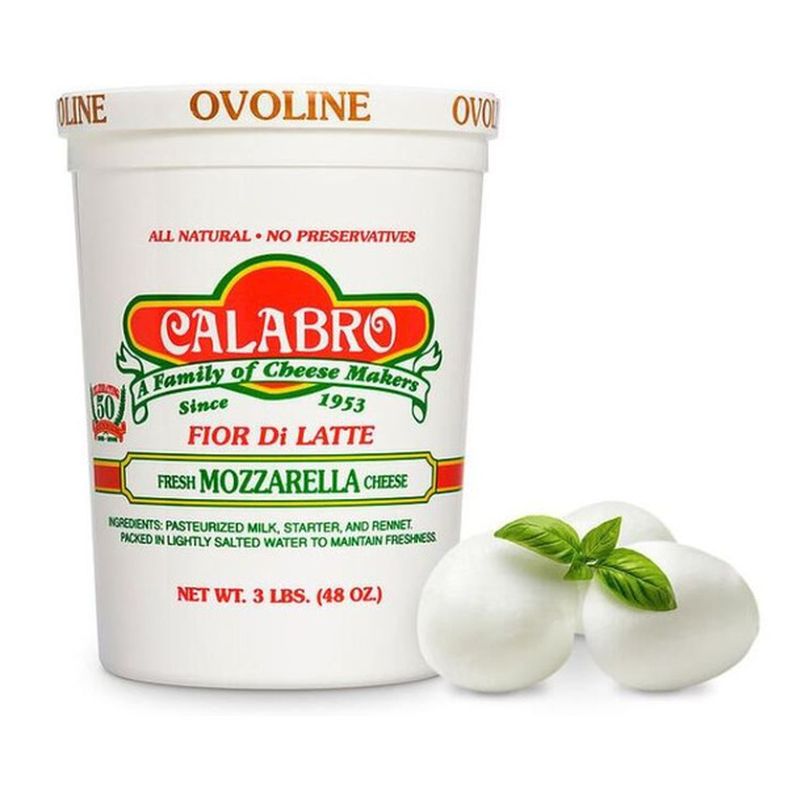 Calabro - Fior Di Latte Mozzarella Ovoline - 3 lb