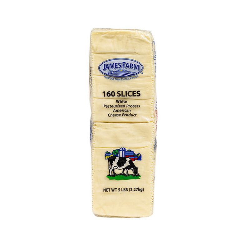 James Farm - White American Cheese - 5 lb (160 slices)