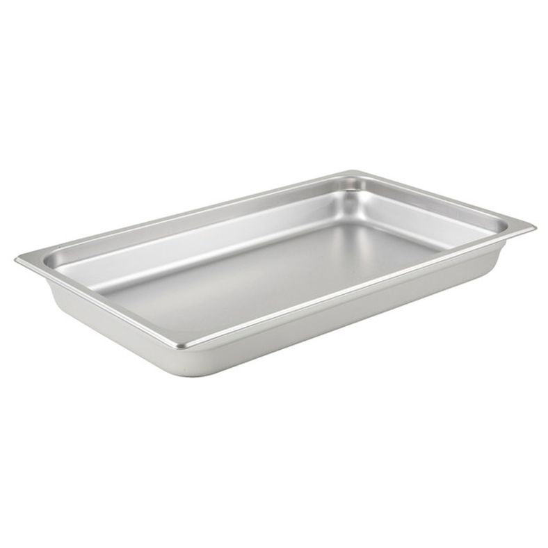 Winco - Anti-Jam Steam Pan (Full-Size, 2-1/2" Deep, 25 Gauge Stainless Steel)