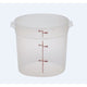 Storage Container Round - 6 Qt (9-15/16" Dia x 7-15/16"H, Clear)