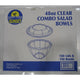 Sunset - Plastic Salad Bowls with Lids (48 oz) - 100 sets