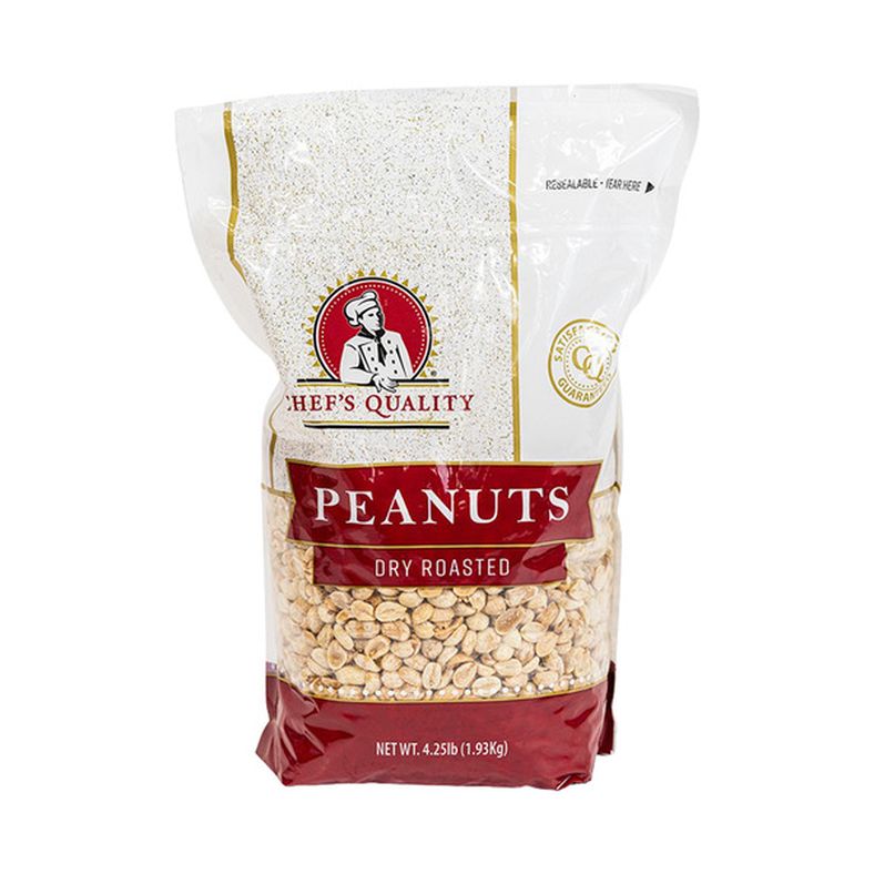 Chef's Quality - Dry Roasted Peanuts - 4.25 lb