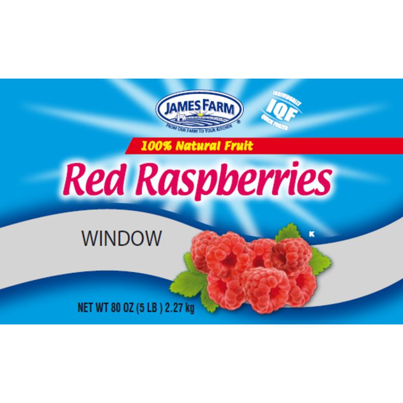 James Farm - Red Raspberries - 2x5 lb