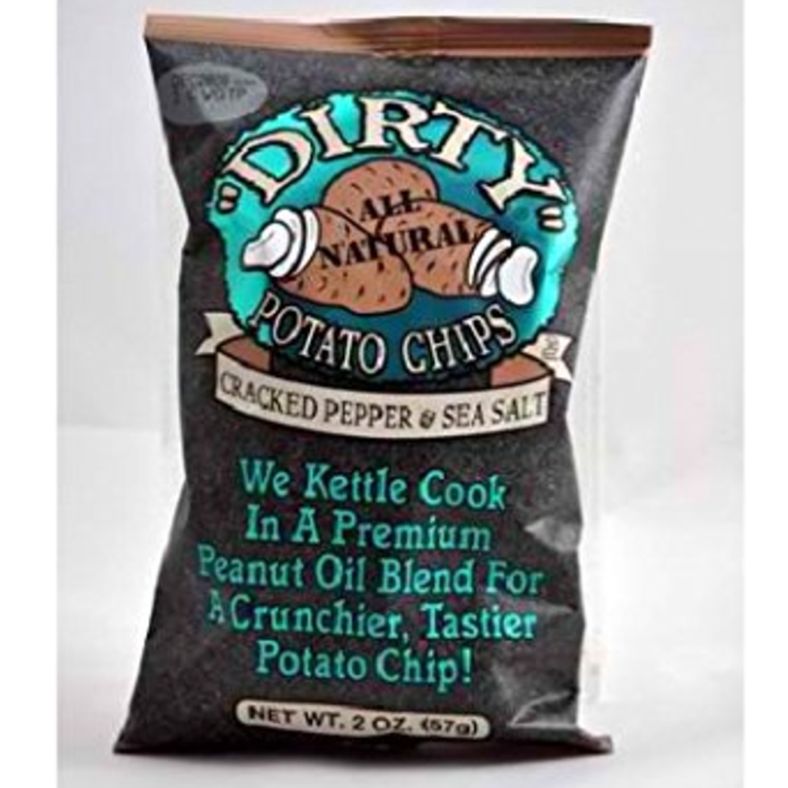 Dirty - Cracked Pepper & Salt Potato Chips - 25x2 oz