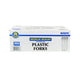 Sunset - Medium Weight White Plastic Forks - 1000 ct
