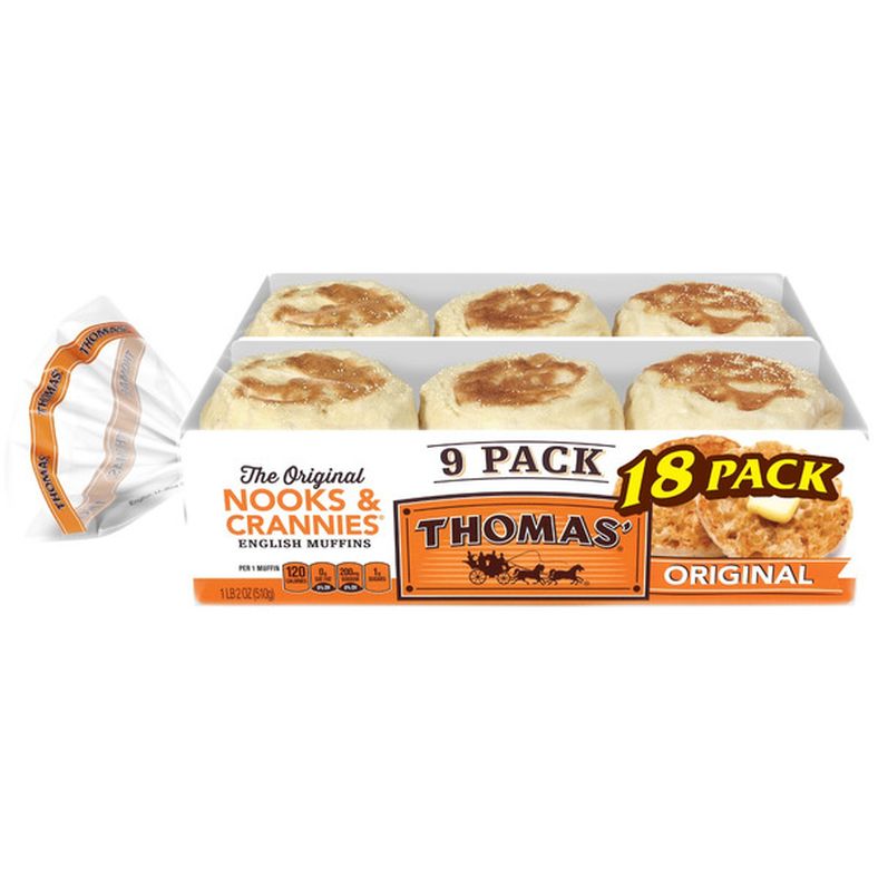 Thomas' - Original English Muffins (Plain) - 18 ct - 36 oz
