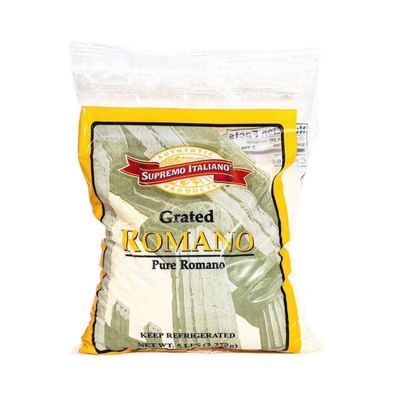 Supremo Italiano - Domestic Grated Romano - 5 lb