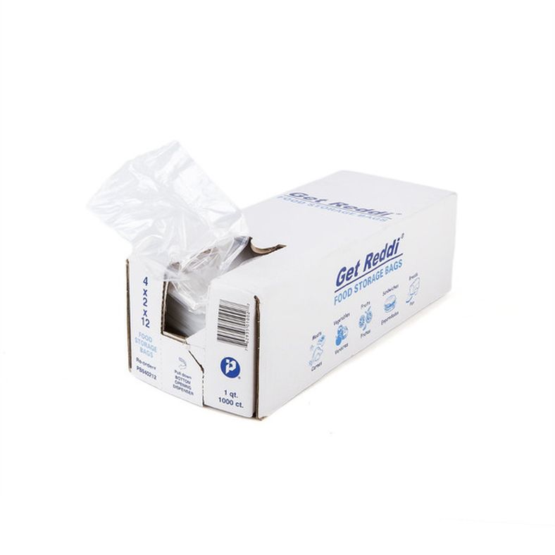 Get Reddi - Clear Poly Food Bag (4x2x12, 0.60 mil) - 1000 ct