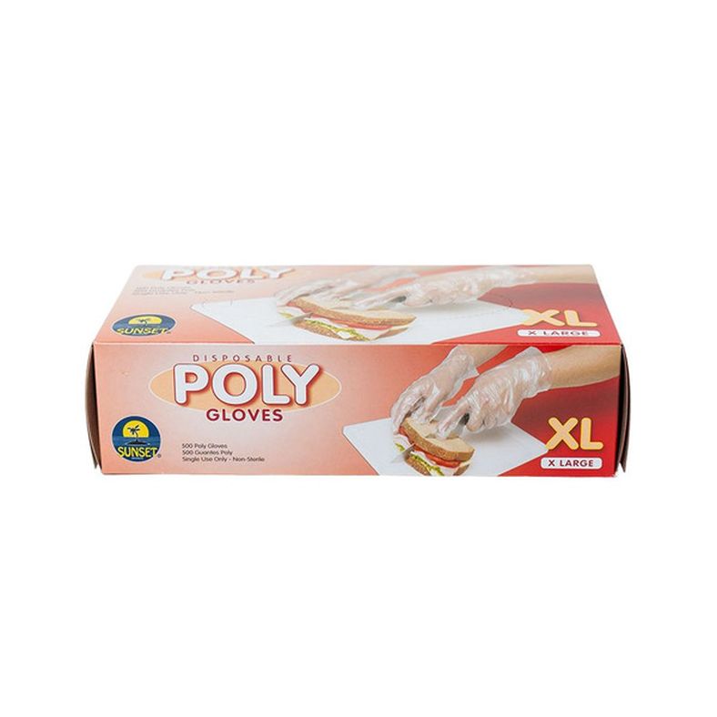 Sunset - Poly Gloves Extra Large - 10x500 ct