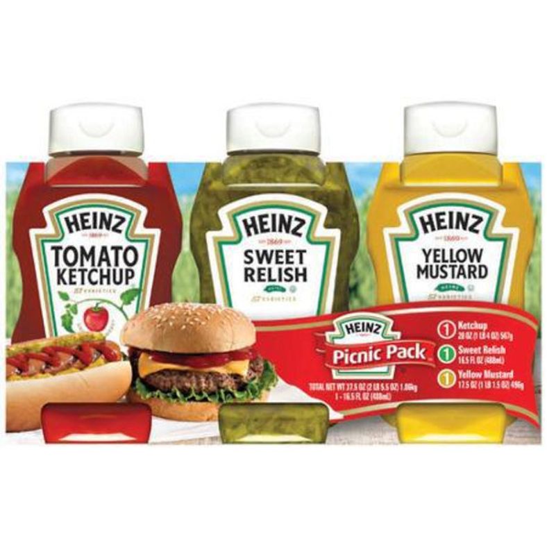 Heinz - Picnic Pack (Ketchup, Sweet Relish & Mustard) - 3 pk