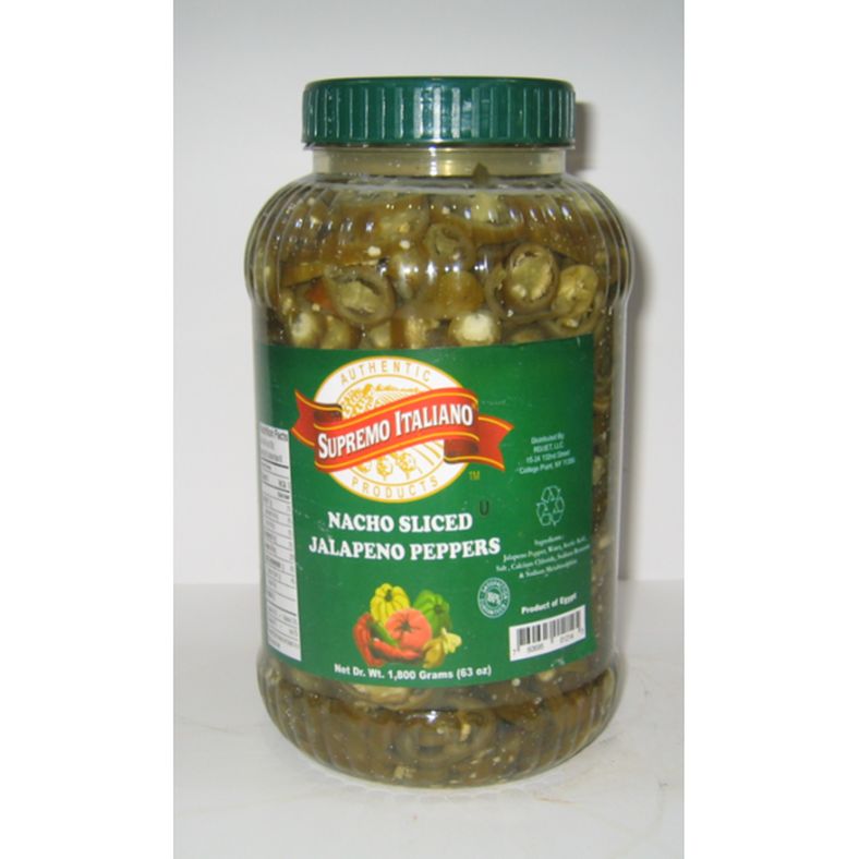 Supremo Italiano - Nacho Sliced Jalapeno Peppers - gallon