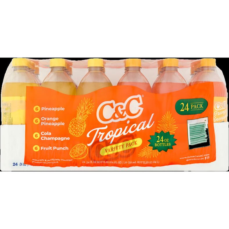 C&C - Tropical Variety Pack - 24x24 oz