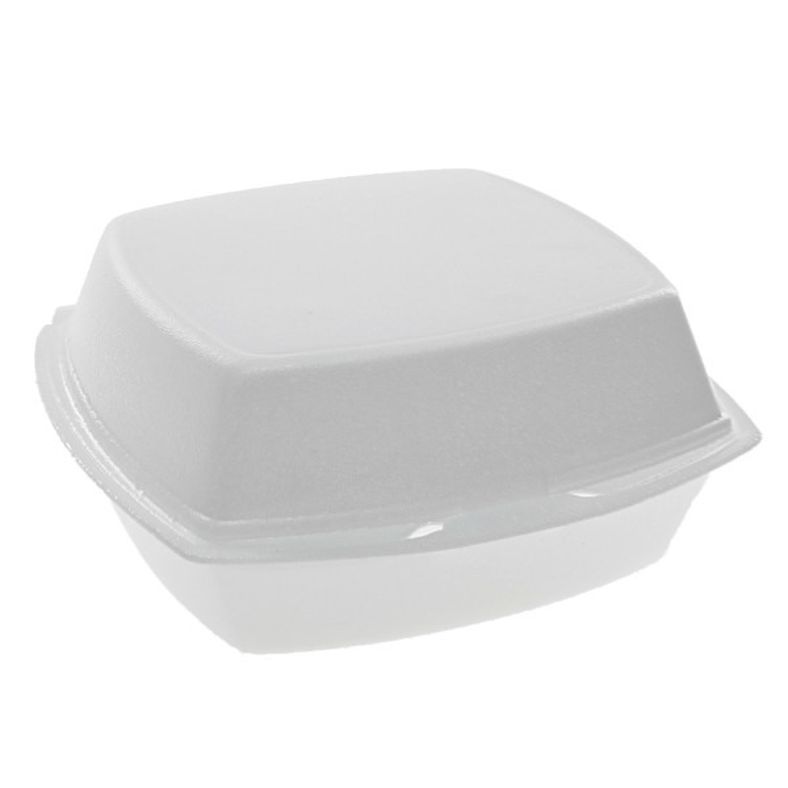 Pactiv - Foam Hinged Sandwich Container Medium (6x6x3) - 500 ct
