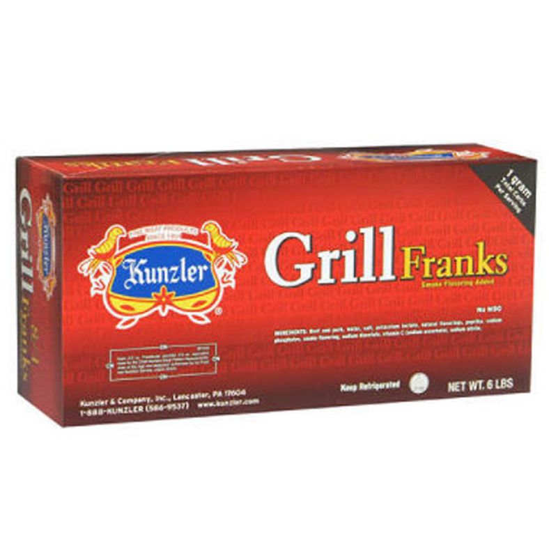 Kunzler - Meat Franks (10:1) - 6 lb