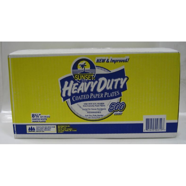 Sunset - Heavy Weight Paper Plates 9" - 500 ct