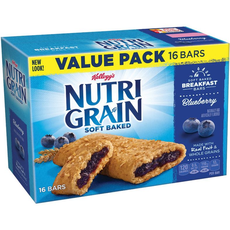 Kellogg's - Nutri Grain Blueberry Cereal Bars - 1.3 lb