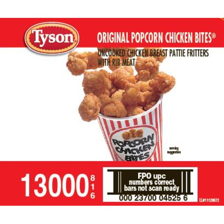 Tyson - Uncooked Homestyle Pepper Chicken Bites - 10 lb