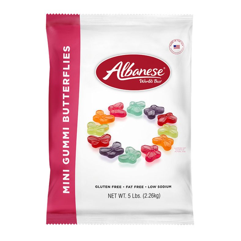 Albanese - Assorted Mini Butterfly Gummies - 5 lb