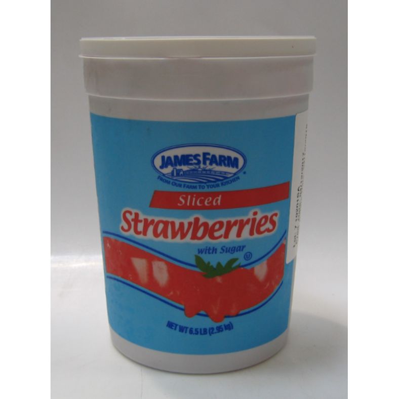 James Farm - Sliced Strawberries in Syrup - 6.5 lb