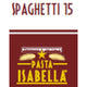 Isabella - Spaghetti Pasta - 20/1 lb