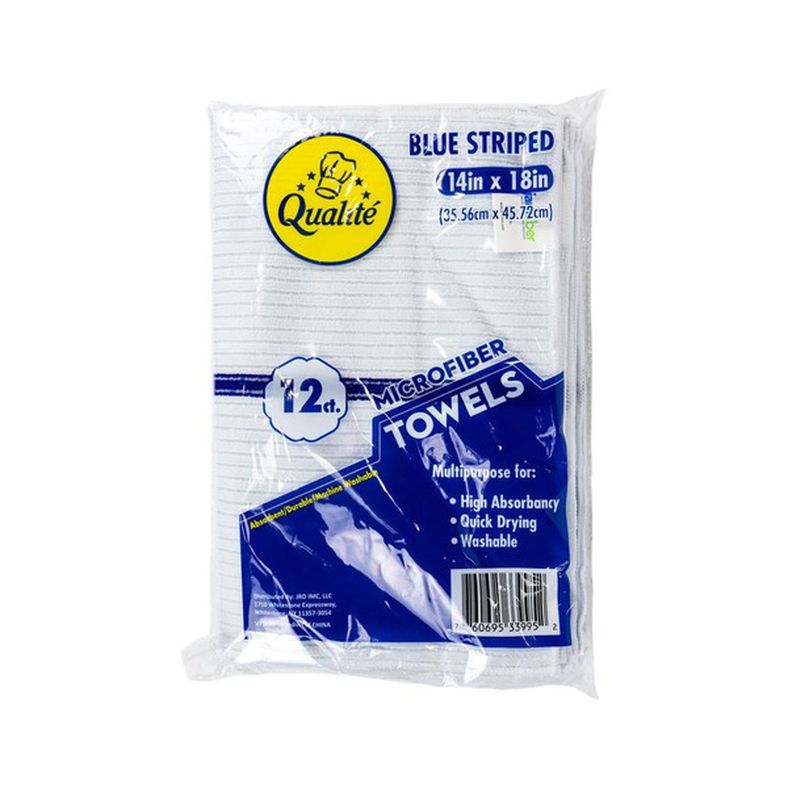 White Bar Towel Microfiber