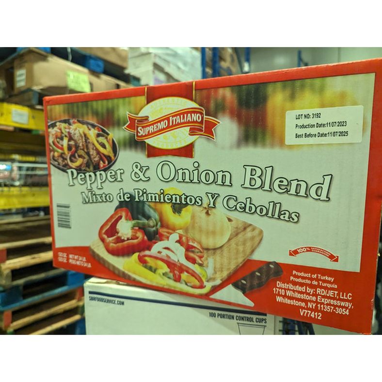 Supremo Italiano - IQF Pepper & Onion Blend - 2 lb