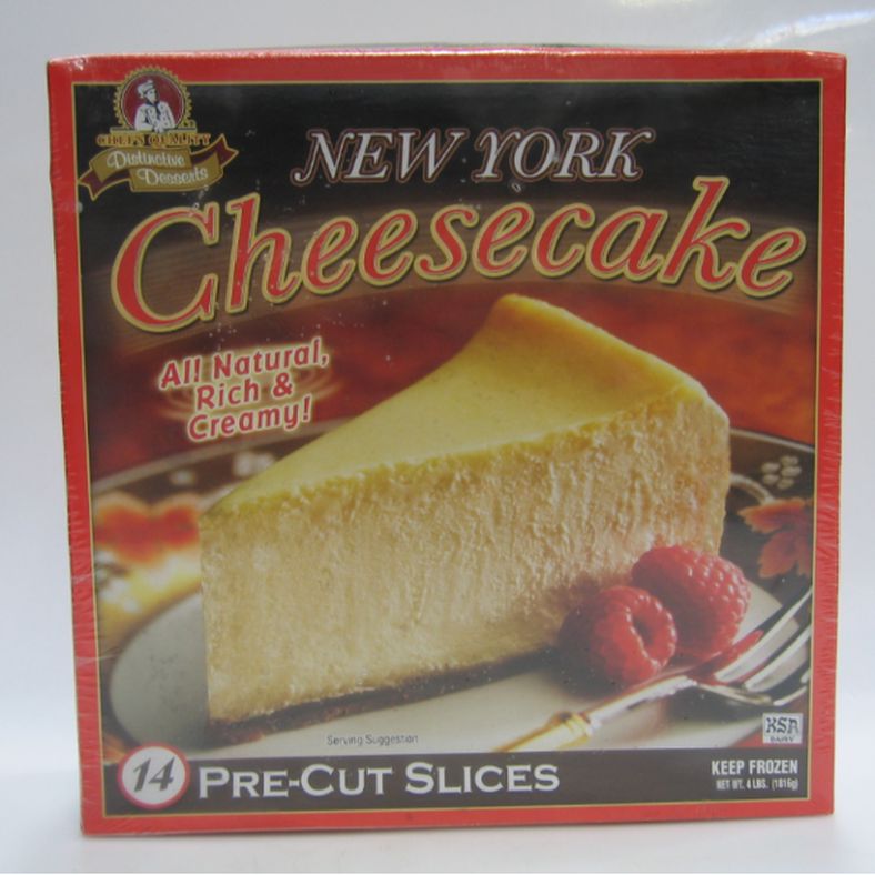 Chef's Quality - Gourmet New York Style Cheesecake - 14 slices