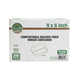 Hubei - White Hinged Container (9x6) - 200 ct