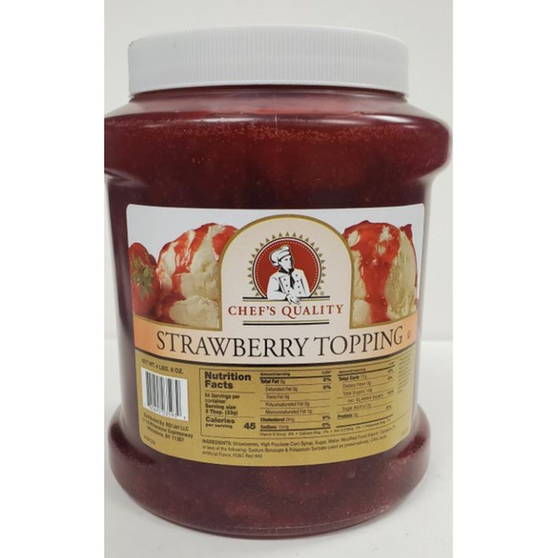 Chef's Quality - Strawberry Toppings, 6 Pack, 64 oz