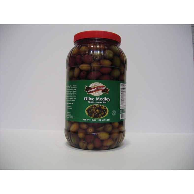 Supremo Italiano - Assorted Mediterranean Olive Mix - gallon