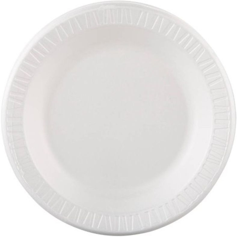 Dart - White Foam Plate - 10" - 125 ct