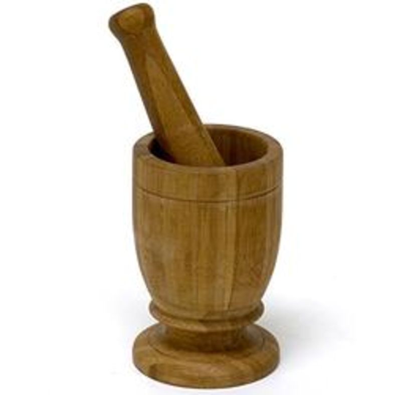 IMUSA - Bamboo Mortar & Pestle Set