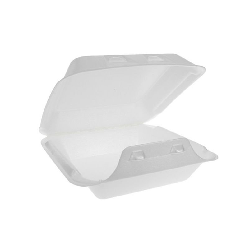 Pactiv - Smartlock Foam Hinged Container (1 Compartment, 8x8") - 150 ct