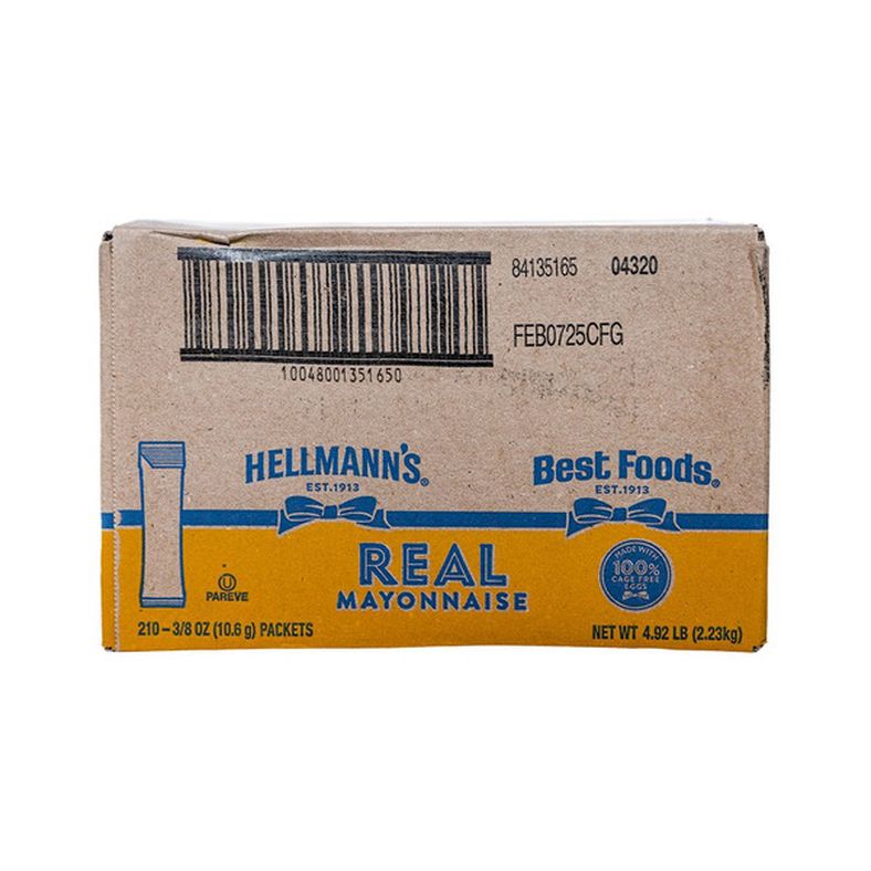 Hellmann's - Real Mayonnaise Packets - 210ct