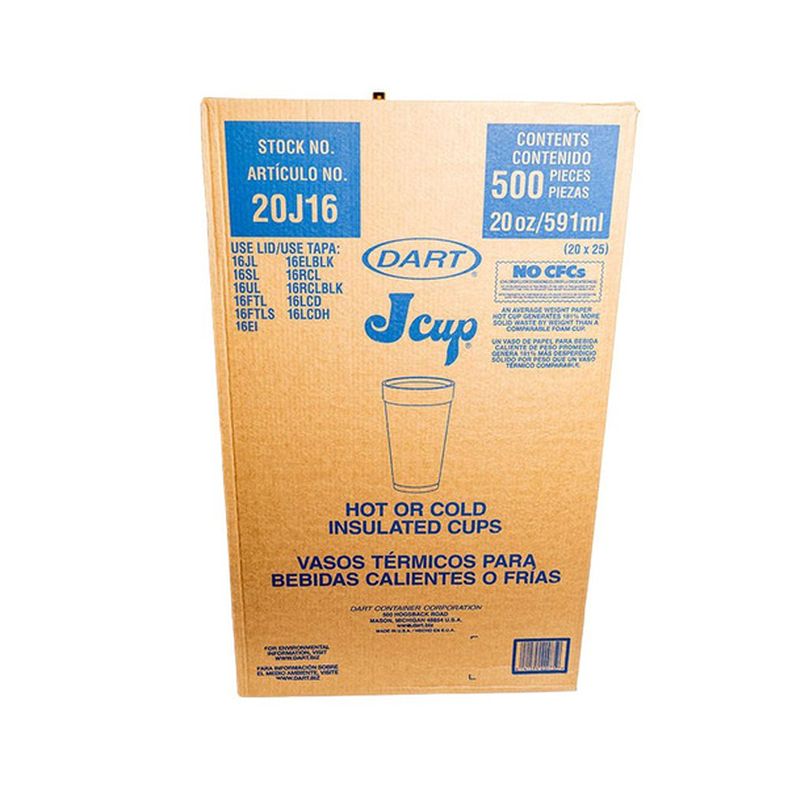 Dart - Tall Foam Cup 20 oz - 500 ct