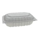 Pactiv - Vented Microwavable 1-Compartment Hinged-Lid Takeout Container (9x6x2.75, White) - 170 ct