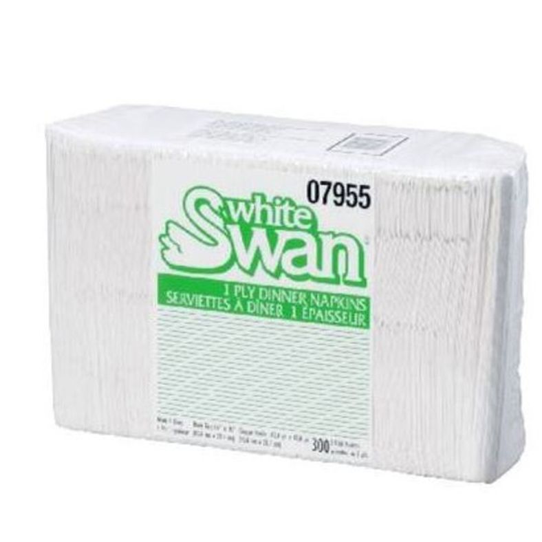 White Swan - Dinner Napkins 1-Ply (15x16) - 300 ct