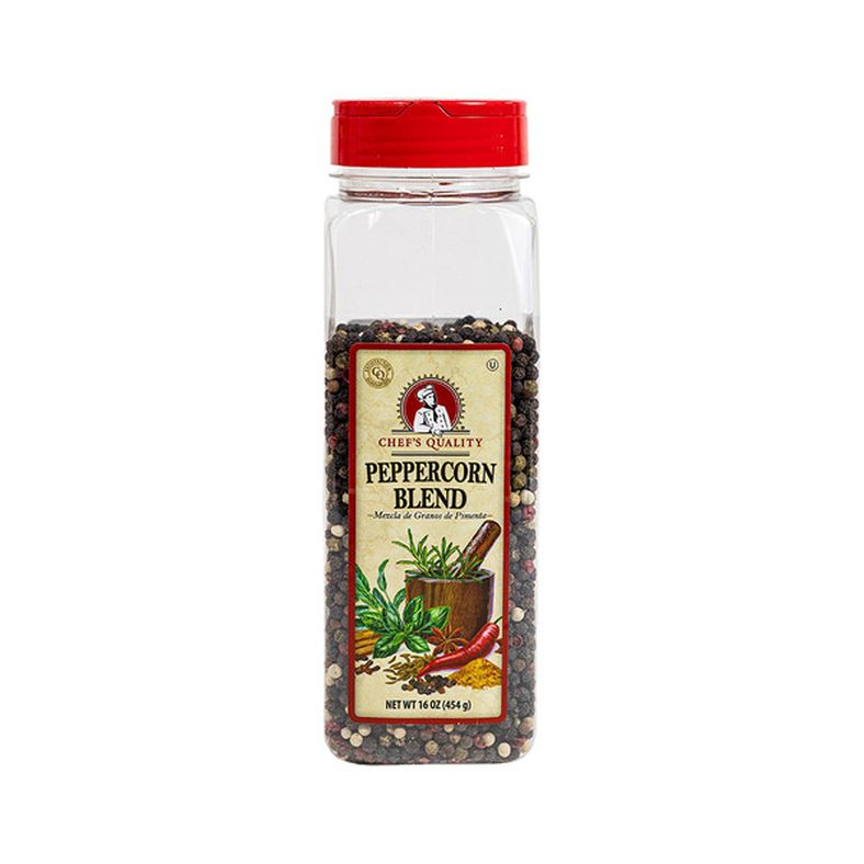 Chef's Quality - Peppercorn Blend - 1 lb Jar