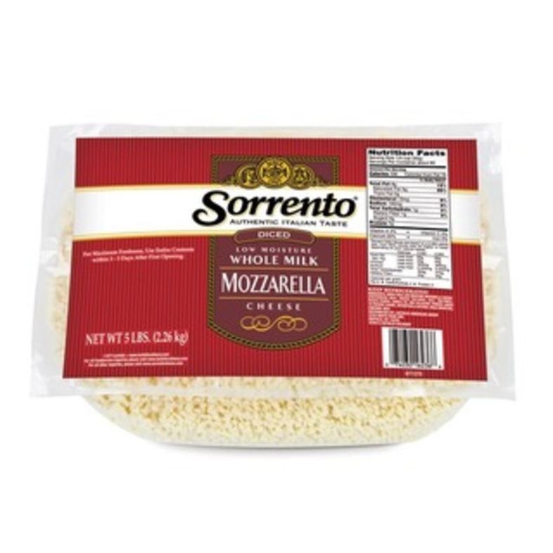 Sorrento - Whole Milk Shredded Mozzarella Cheese - 6x5 lb