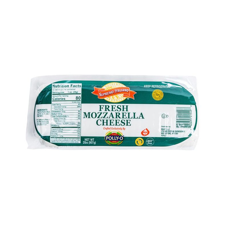 Supremo Italiano - Fresh Mozzarella Log - 2 lb