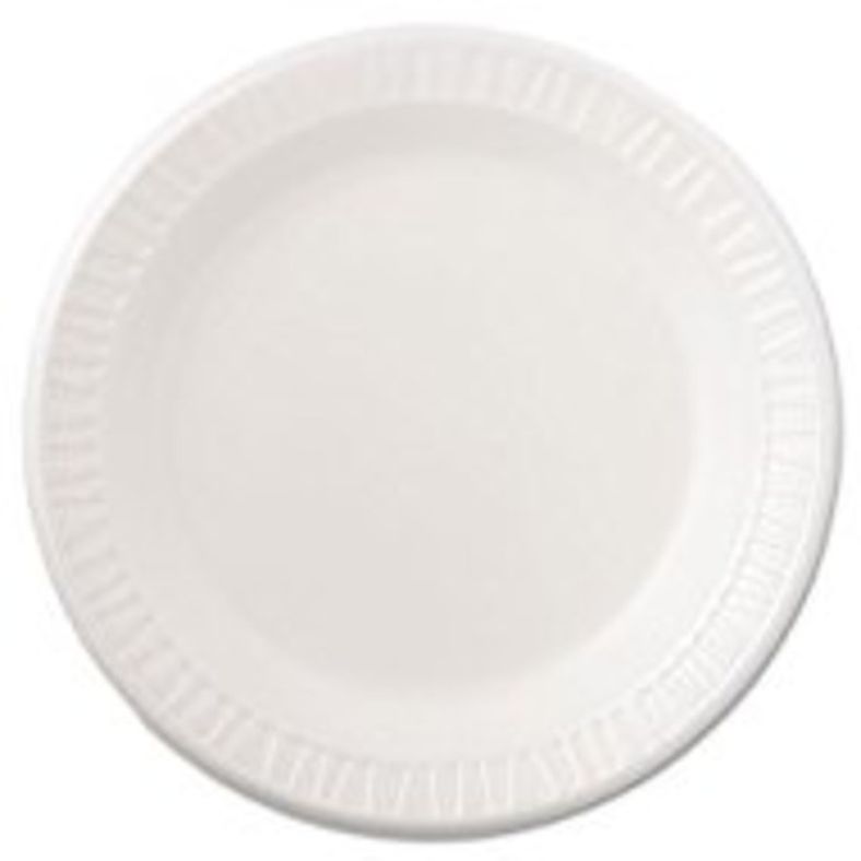 Quiet Classic - Laminated White Foam Plate 9" - 125 ct