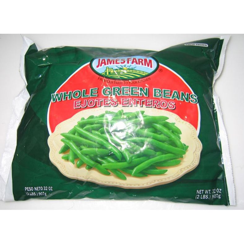 James Farm - IQF Whole Green Beans - 2 lb