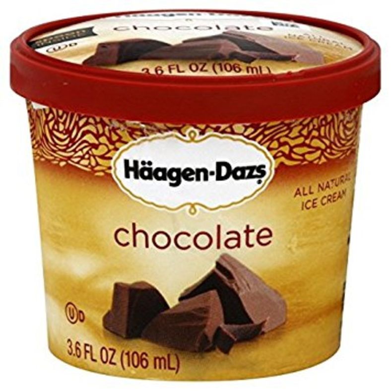 Haagen Dazs - Chocolate Ice Cream - 12x3.6 oz