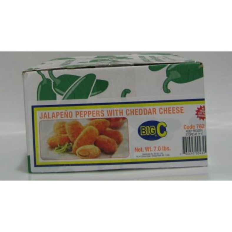 Frozen Big C - Cheddar Jalapeno Poppers - 7 lbs