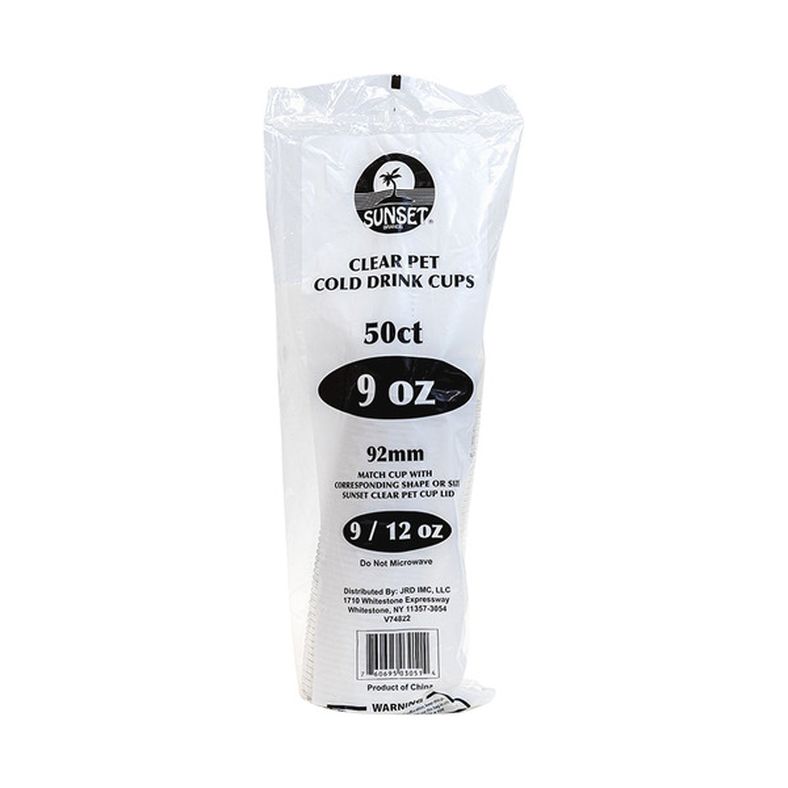 Sunset - Clear Cup (9 oz) - 50 ct