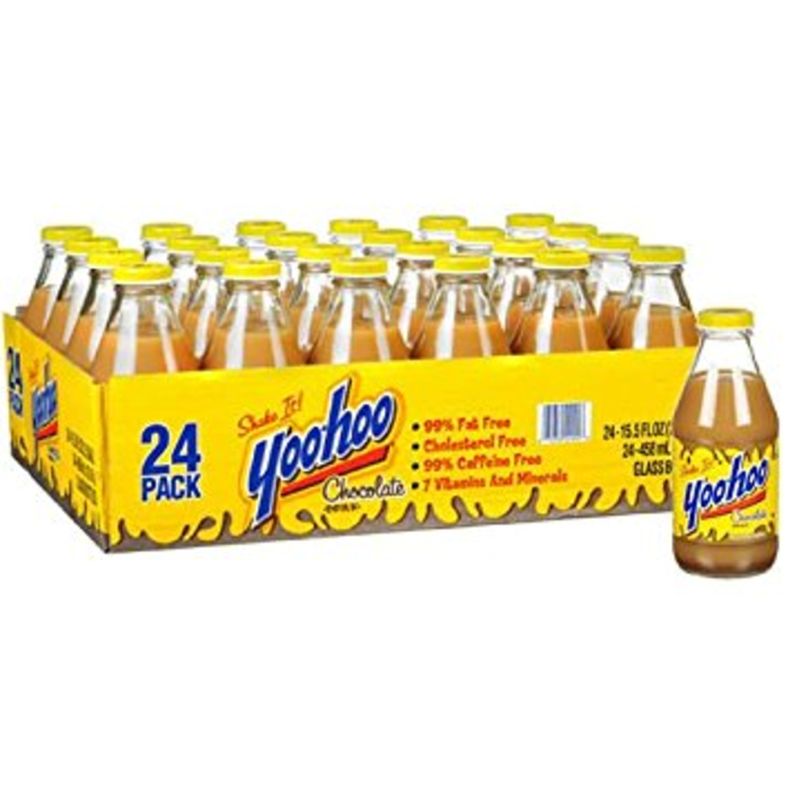 Yoohoo - Chocolate Drink - 24x15.5 oz Glass
